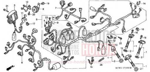 FAISCEAU DES FILS (VFR800) VFR8002 de 2002
